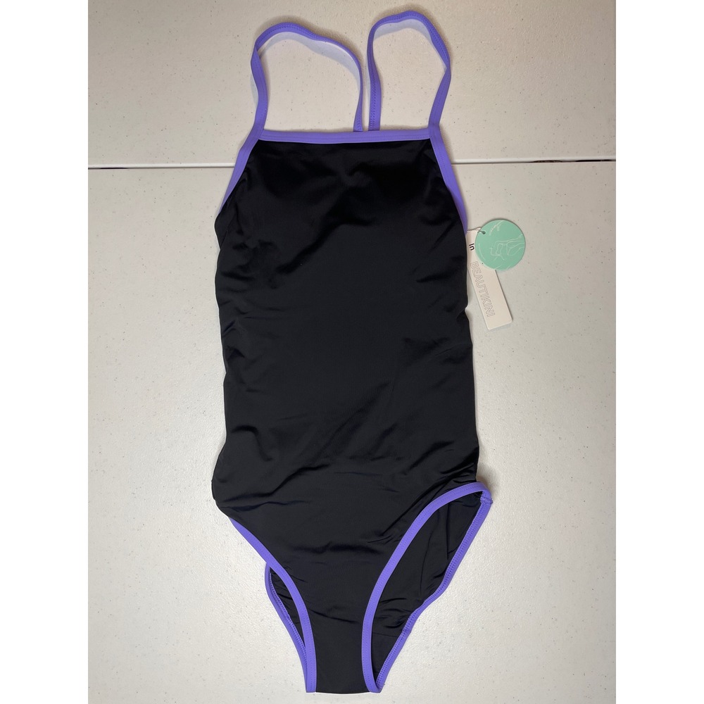 Beautikini Period Swimwear for Teens One Piece Racerback, XS
